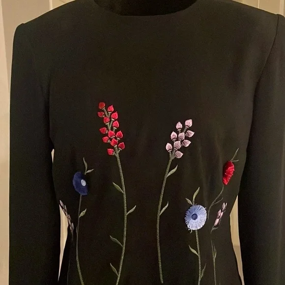 Vintage Positive Attitude Black VelvetTop Size 6 P - Picture 3 of 13